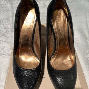 BCBGeneration Black Textured Heels